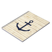 Rustisch wit hout met Anchor Notitieboek (Linkerzijde)
