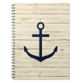 Rustisch wit hout met Anchor Notitieboek (Voorkant)