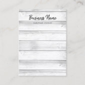 Rustisch wit hout met witte barn dat juwelen laat visitekaartje (Voorkant)