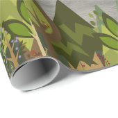 Rustisch Wood Wood Dier Cadeaupapier (Rol Hoek)