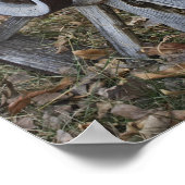 Rustisch Wooden Wagon Wheel Poster (Hoek)