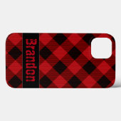 Rustisch Zwart gebuffel monogrammen Case-Mate iPhone Case (Achterkant (horizontaal))