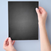 Rustisch zwart karton bedrukt flyer (Hand)