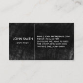 Rustisch  zwart-witbord grafisch visitekaartje (Achterkant)