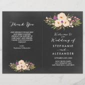 Rustische Anemones Chalkboard (Voorkant)