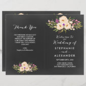 Rustische Anemones Chalkboard (Voorkant / Achterkant)