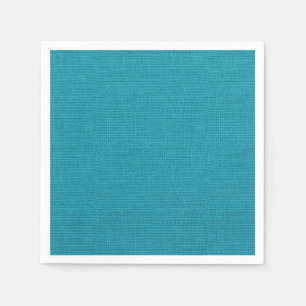 Rustische Blauwgroen turquoise Burlap Texture Servetten