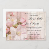 Rustische bloemen | Kerry Blossom Wedding Kaart (Voorkant / Achterkant)