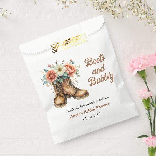 Rustische Boots en bubble Western Vrijgezellenfees Bedankzakje (Gezegeld)