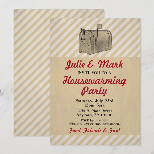  Rustische brievenbus voor huisopwarming Kaart (Voorkant / Achterkant)