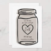 Rustische bruiloft | Snijkop opslaan datumkaart - Save The Date (Voorkant / Achterkant)