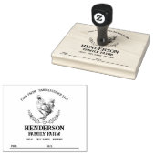 Rustische cichorei-kartonijstempel 	rubberstempel (Gestempeld)