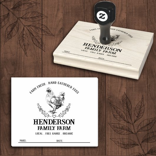 Rustische cichorei-kartonijstempel 	rubberstempel