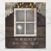 Rustische etiketten voor landschuur- en weddenscha (Enkel label)