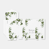 Rustische eucalyptus Leaves Wedding Bedankdoosjes (Uitgevouwen)