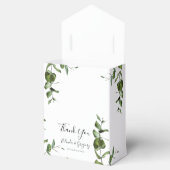 Rustische eucalyptus Leaves Wedding Bedankdoosjes (Geopend)
