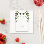 Rustische eucalyptus Leaves Wedding Servet (Insitu)