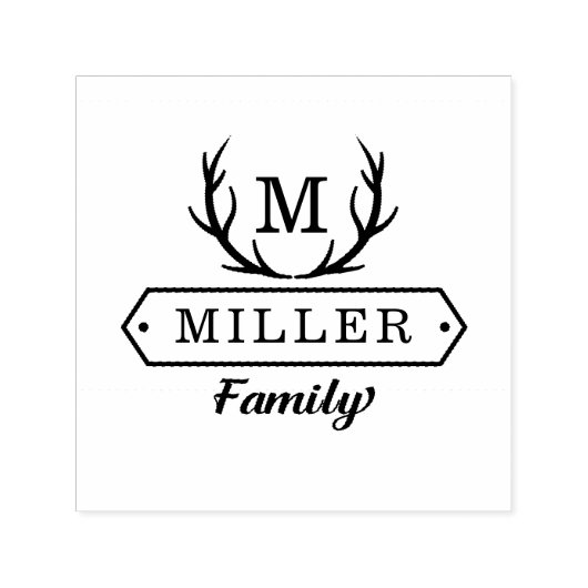 Rustische familie | Speciaal stempel (Design)