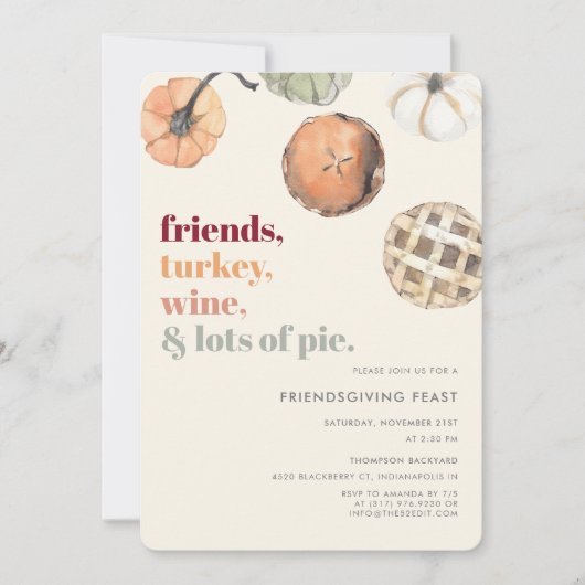 Rustische feestdag kaart (Voorkant)