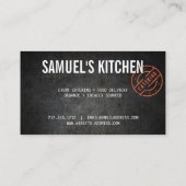 Rustische, gebundelde Logo Catering Visitekaartje (Achterkant)