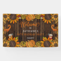 Rustische Herfst | Autumn Birthday Party Welcome B