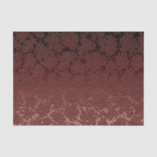 Rustische Herfst Brown Floral Pattern Tissuepapier