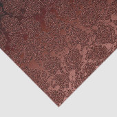 Rustische Herfst Brown Floral Pattern Tissuepapier (Detail)