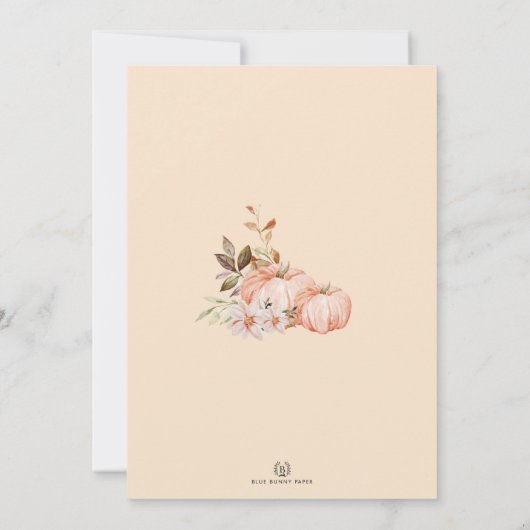 Rustische Herfst Floral Quinceañera Mis Quince Ano Kaart (Achterkant)