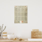 Rustische Herfst herfst pompoenen weddenschappen Poster (Keuken)