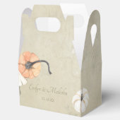 Rustische Herfst herfst White, Oranje pompoenen br Bedankdoosjes (Geopend)