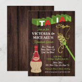 Rustische Italiaanse repetities Kaart (Voorkant / Achterkant)