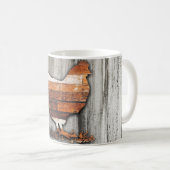 Rustische kip (bruin) koffiemok (Voorkant rechts)