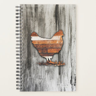 Rustische kip (bruin) planner