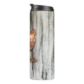 Rustische kip (bruin) thermosbeker (Geroteerd rechts)