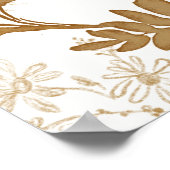 Rustische krans blad bruiloft feest welkom bord poster (Hoek)