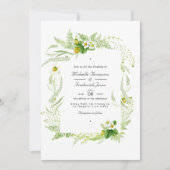 Rustische landelijke Barn Greenery QR Code RSVP We Kaart (Voorkant)