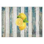 Rustische leemons (blauw) tafelkleed (Voorkant (Horizontaal))
