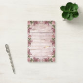 Rustische Magenta-Rozen Post-it® Notes (Kantoor)