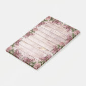 Rustische Magenta-Rozen Post-it® Notes (Schuin)
