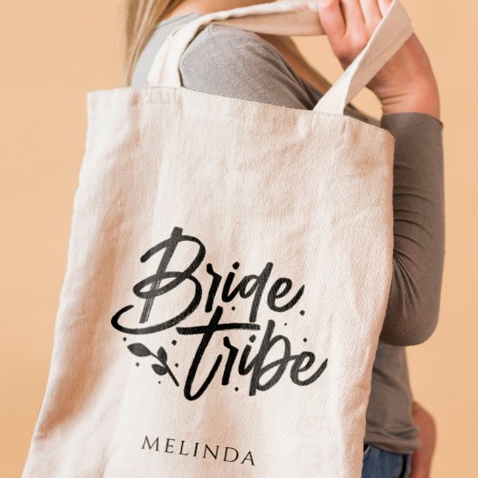 Rustische minimalistische persoonlijke bride Tribe Tote Bag