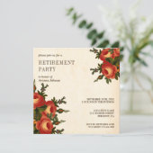  Rustische Oranje PARTIJ Kaart (Staand voorkant)