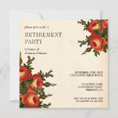  Rustische Oranje PARTIJ Kaart (Voorkant)