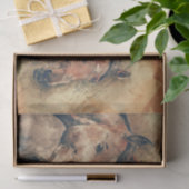 Rustische paarden Trio Tissuepapier (Geschenk)