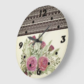 Rustische patchwork grote klok (Hoek)