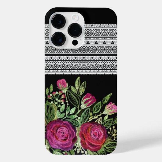Rustische patchwork iPhone hoesje (Achterkant)