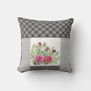 Rustische patchwork kussen