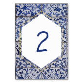 Rustische Portugese Tiles Wedding Kaart (Voorkant)