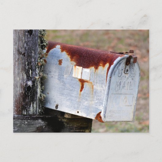 Rustische postbus briefkaart (Voorkant)
