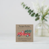 Rustische primitieve Landkraft Vierkante Visitekaartje (Staand voorkant)