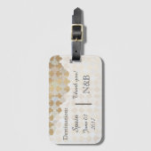 Rustische Romance | Ontstekingsweddenschap Bagagelabel (Voorkant (verticaal))